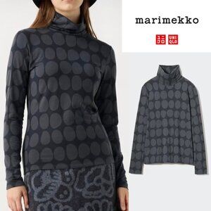 Uniqlo x Marimekko HEATTECH Turtleneck Long Sleeve T-Shirt Limited Japan XL Gray